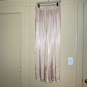 Victoria's Secret Cream Satin Pants
